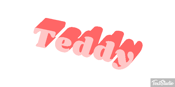 Teddy Text effect