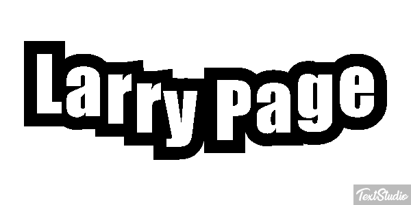 Larry Page Text effect