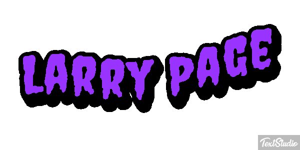 Larry Page Text effect