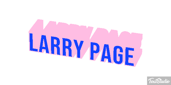 Larry Page Text effect