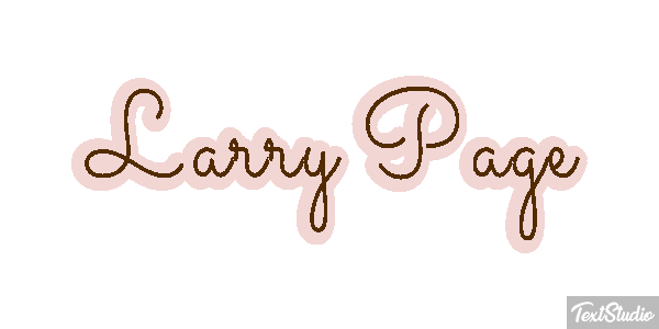 Larry Page Text effect