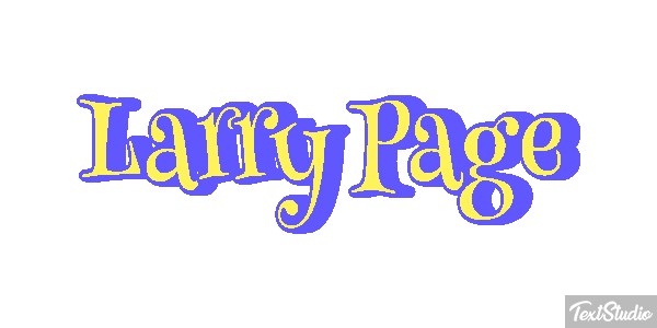 Larry Page Text effect