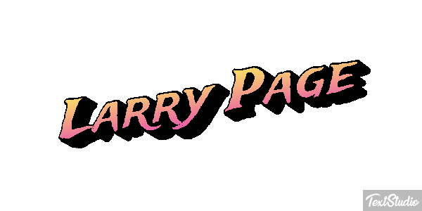 Larry Page Text effect