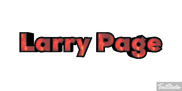 Larry Page Text effect