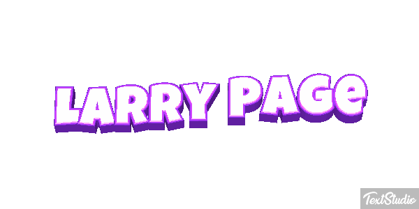 Larry Page Text effect