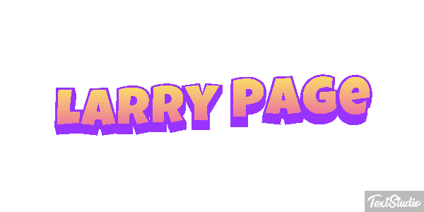 Larry Page Text effect