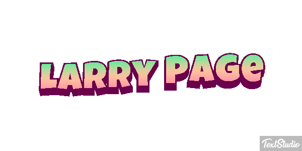 Larry Page Text effect