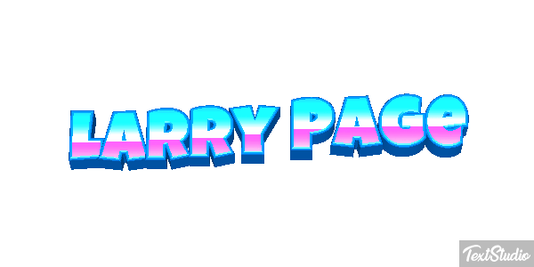 Larry Page Text effect