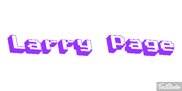 Larry Page Text effect