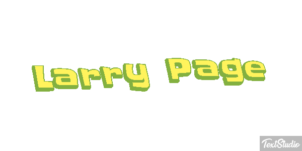 Larry Page Text effect