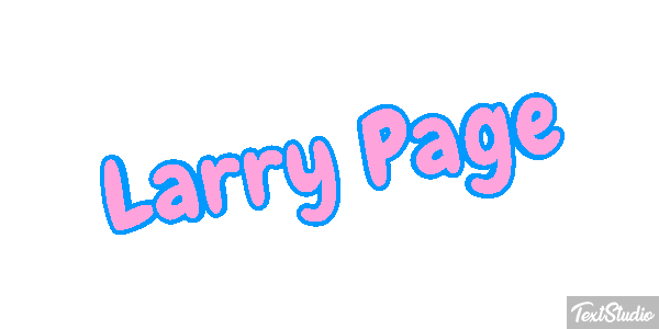 Larry Page Text effect