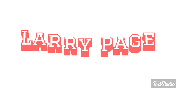 Larry Page Text effect