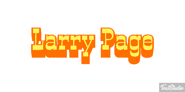 Larry Page Text effect