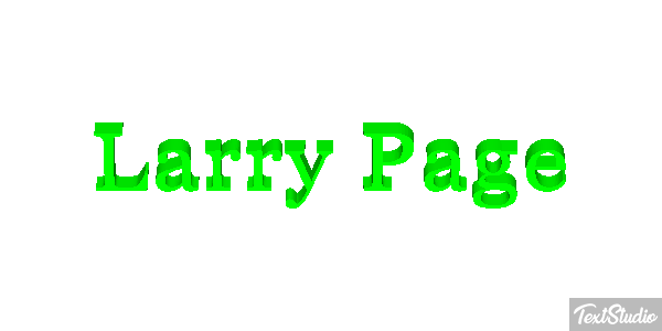 Larry Page Text effect