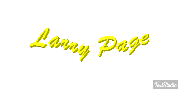 Larry Page Text effect