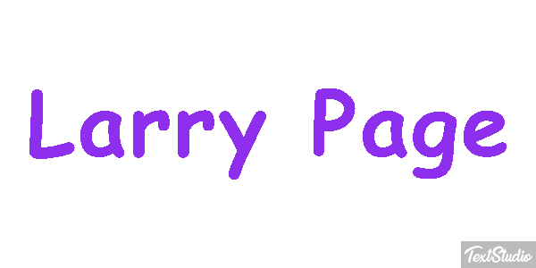Larry Page Text effect