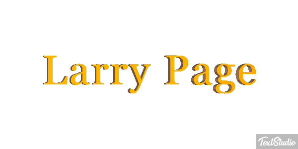 Larry Page Text effect