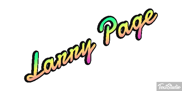 Larry Page Text effect