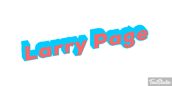 Larry Page Text effect