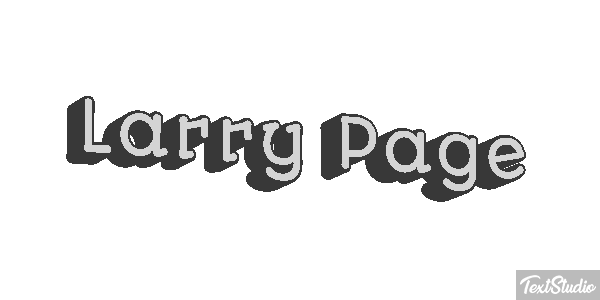 Larry Page Text effect