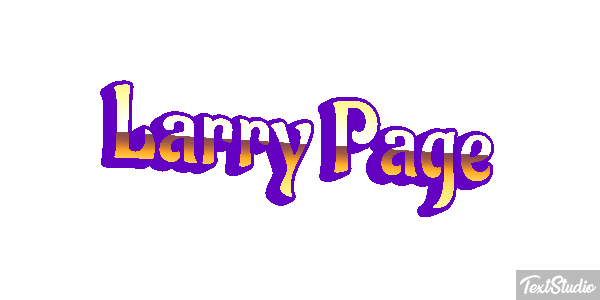 Larry Page Text effect