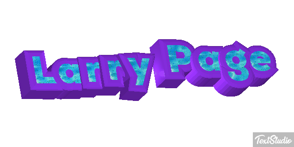 Larry Page Text effect