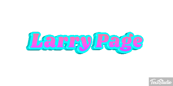 Larry Page Text effect