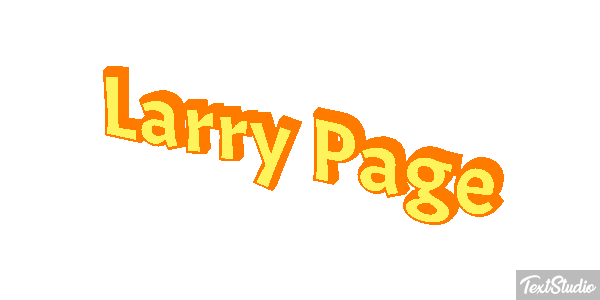 Larry Page Text effect