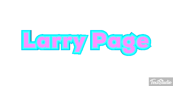 Larry Page Text effect