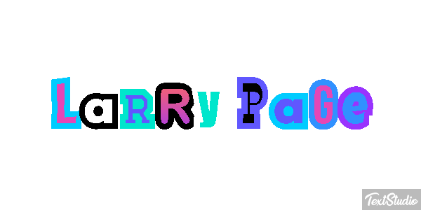 Larry Page Text effect