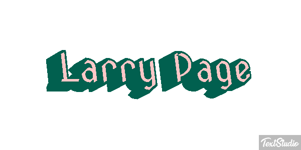 Larry Page Text effect