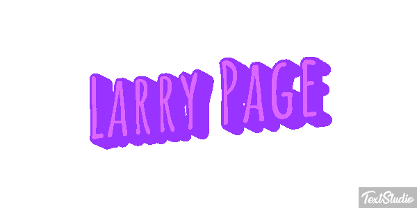 Larry Page Text effect