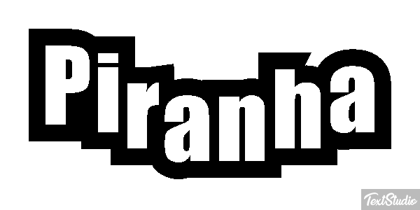 Piranha Text effect