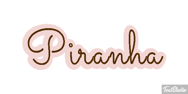 Piranha Text effect