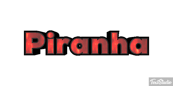 Piranha Text effect
