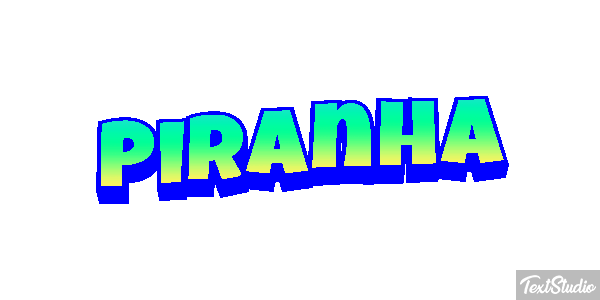 Piranha Text effect