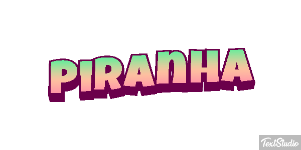 Piranha Text effect