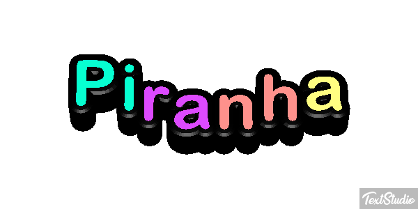 Piranha Text effect