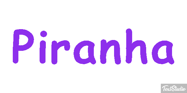 Piranha Text effect