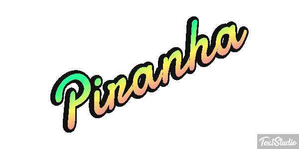 Piranha Text effect