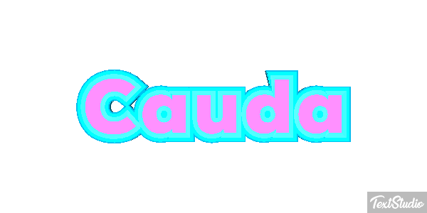 Cauda Efeito do texto