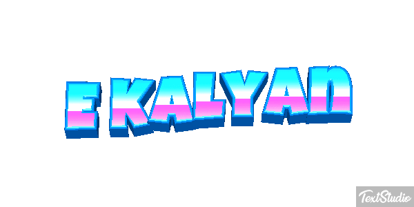 E Kalyan Effetto testo