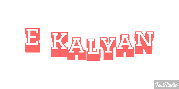 E Kalyan Effetto testo