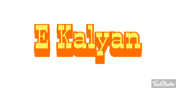 E Kalyan Effetto testo