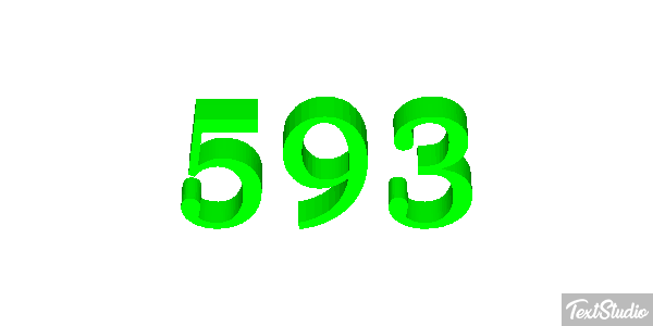 593 Texteffekt