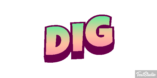 Dig テキスト効果
