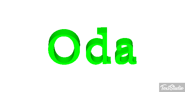 Oda Text effect