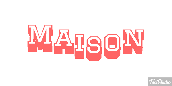 Maison Текстовый эффект