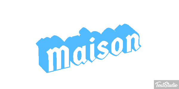 Maison Текстовый эффект