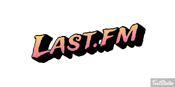 Last.fm Efecto de texto